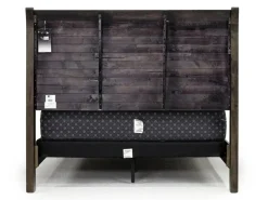 Mor Furniture Beds|Blue Ridge Panel Bed In Rustic Gray, Queen
