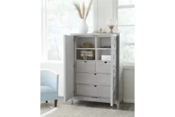 Mor Furniture Armoires|Boho Chic Armoire In Washed White