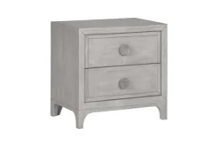 Mor Furniture Bedroom Sets|Boho Chic Platform Bed, Dresser, Mirror & Nightstand In Washed White, Full