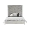 Mor Furniture Beds|Boho Chic Platform Bed In Washed White, Full