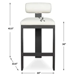 Mor Furniture Barstools|Bolster Outdoor Barstool In White