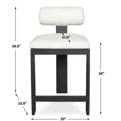 Mor Furniture Counter Height Stools|Barstools|Bolster Outdoor Counter Height Stool In White