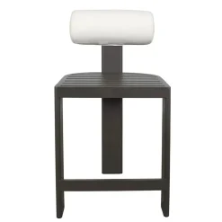 Mor Furniture Counter Height Stools|Barstools|Bolster Outdoor Counter Height Stool In White