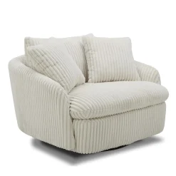 Mor Furniture Chairs|Boomer Swivel Chair In Dove