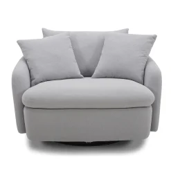 Mor Furniture Chairs|Boomer Swivel Chair In Dove