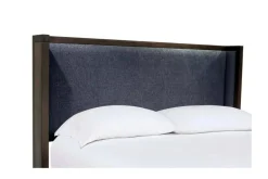 Mor Furniture Beds|Boracay Panel Bed W/ Storage In Wild Oats Brown, Queen