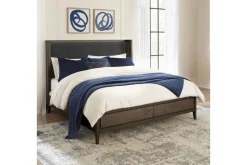 Mor Furniture Beds|Boracay Panel Bed W/ Storage In Wild Oats Brown, Queen