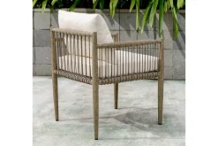 Mor Furniture Outdoor Dining Chairs|Borneo Outdoor Side Chair In Brown