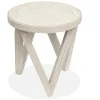 Mor Furniture Sofa & End Tables|Bostwick Round End Table In Coconut Cream
