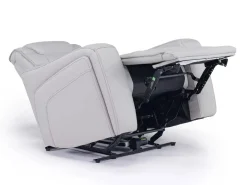 Mor Furniture Recliners|Bowden 2 Power Recliner In Blanca Light Gray Leather