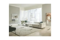 Mor Furniture Sofa & End Tables|Bowie End Table In Clear Acrylic/Brushed Stainless Steel