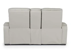 Mor Furniture Reclining Loveseats|Loveseats|Boyington 2 Power Console Loveseat In Gray Leather