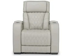 Mor Furniture Recliners|Boyington 2 Power Recliner In Gray Leather