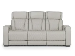 Mor Furniture Reclining Sofas|Sofas|Boyington 2 Power Sofa W/ Drop Down Table In Black Leather