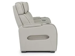 Mor Furniture Reclining Sofas|Sofas|Boyington 2 Power Sofa W/ Drop Down Table In Black Leather