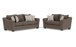 Mor Furniture Living Room Sets|Brazil Crypton Performance Sofa & Loveseat In Custom