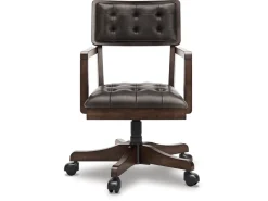 Mor Furniture Desk Chairs|Breckington Desk Chair In Dark Brown