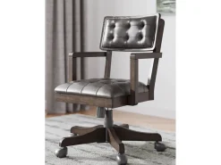 Mor Furniture Desk Chairs|Breckington Desk Chair In Dark Brown