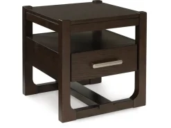 Mor Furniture Sofa & End Tables|Breckington End Table In Dark Brown
