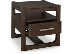 Mor Furniture Sofa & End Tables|Breckington End Table In Dark Brown