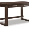 Mor Furniture Desks|Breckington Office Desk In Dark Brown