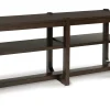 Mor Furniture Sofa & End Tables|Breckington Sofa Table In Dark Brown