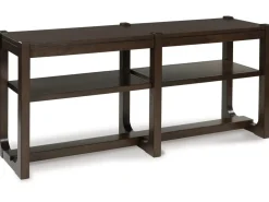 Mor Furniture Sofa & End Tables|Breckington Sofa Table In Dark Brown