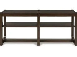 Mor Furniture Sofa & End Tables|Breckington Sofa Table In Dark Brown