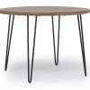 Mor Furniture Round Dining Tables|Dining Tables|Brennan Round Dining Table In Golden Brown