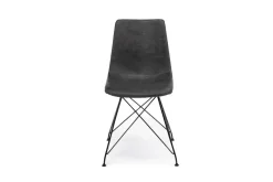 Mor Furniture Seating For 4|Round Dining Sets|Brennan Round Dining Table & 4 Chairs In Theo Slate