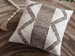 Mor Furniture Accent Pillows|Accent Pillows|Brettwood Accent Pillow In Ivory/Brown