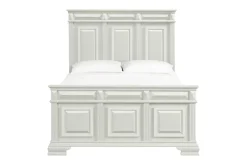 Mor Furniture Beds|Bridgestone Panel Bed In Antique White, Queen