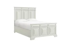 Mor Furniture Beds|Bridgestone Panel Bed In Antique White, Queen