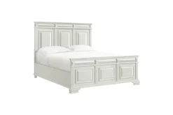 Mor Furniture Beds|Bridgestone Panel Bed In Antique White, Queen
