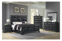 Mor Furniture Beds|Bridgestone Panel Bed In Antique White, Queen
