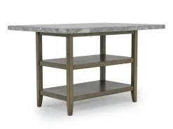 Mor Furniture Seating For 6|Counter Height Dining Sets|Brighton Counter Height Dining Table & 6 Stools In Gray
