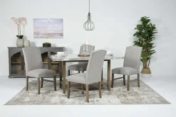 Mor Furniture Seating For 4|Dining Room Sets|Brighton Dining Table & 4 Chairs In Gray