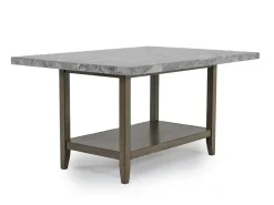 Mor Furniture Seating For 4|Dining Room Sets|Brighton Dining Table & 4 Chairs In Gray
