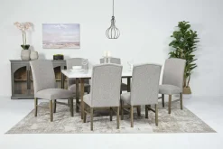 Mor Furniture Seating For 6|Dining Room Sets|Brighton Dining Table & 6 Chairs In Gray
