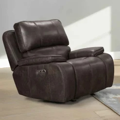 Mor Furniture Recliners|Brookings 2 Power Gliding Recliner In Brown