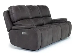 Mor Furniture Reclining Sofas|Sofas|Brookings 2 Power Sofa In Charcoal Gray