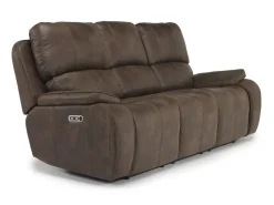 Mor Furniture Reclining Sofas|Sofas|Brookings 2 Power Sofa In Charcoal Gray