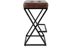 Mor Furniture Barstools|Brooks Barstool In Saddle Brown Leather Sienna