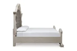 Mor Furniture Upholstered Beds|Beds|Bruchandi Upholstered Panel Bed In Antique White, Queen