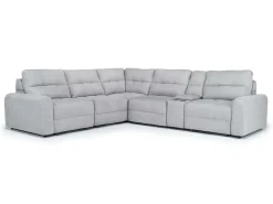 Mor Furniture Sectionals|Bryce 6 Piece Power Sectional In Savannah Coin