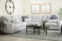 Mor Furniture Sectionals|Bryce 6 Piece Power Sectional In Savannah Coin