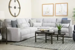 Mor Furniture Sectionals|Bryce 5 Piece Power Sectional In Savannah Coin