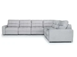 Mor Furniture Sectionals|Bryce 7 Piece Power Sliding Sectional W/ Power Armless Slider In Savannah Coin