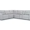 Mor Furniture Sectionals|Bryce 6 Piece Power Sliding Sectional W/ Power Armless Slider In Savannah Coin