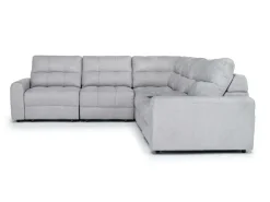 Mor Furniture Sectionals|Bryce 6 Piece Power Sliding Sectional W/ Power Armless Slider In Savannah Coin